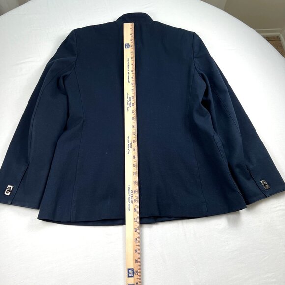 Lauren Ralph Lauren Womens Jacket Size 10 Four Pockets Toggle Closures Navy - Picture 15 of 16